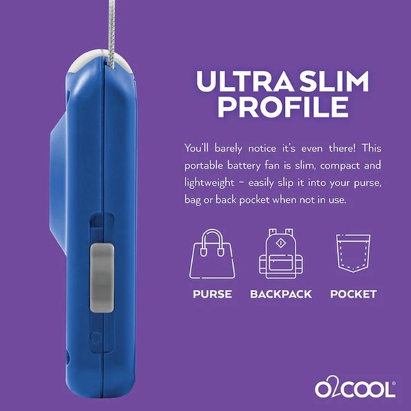 Deluxe Necklace Fan - Gray - Picture 5 of 5